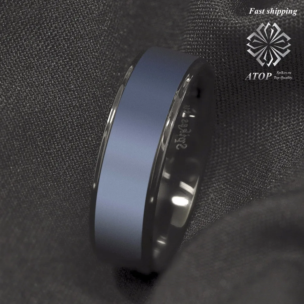 Мужское ювелирное изделие черное кольцо из карбида вольфрама обручальное