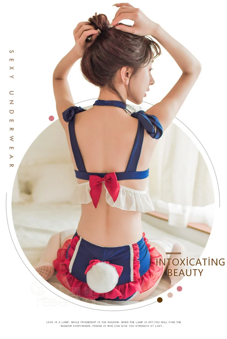 Сексуальная Косплей каваи белье Ropa сексуальный Para El Sexo Костюм Униформа Студенческие костюмы принцесса Бант костюм сексуальное нижнее белье юбка