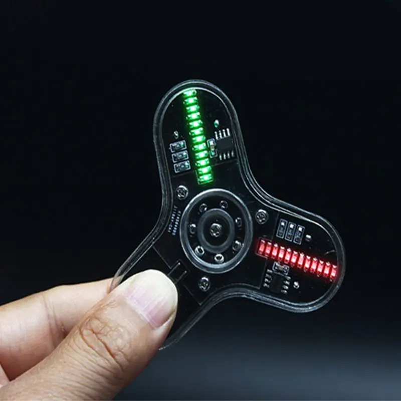 DIY Fingertip Gyro электронный комплект светодиодный Спиннер-Спиннер обучающая игрушка требуется Сварка детский подарок
