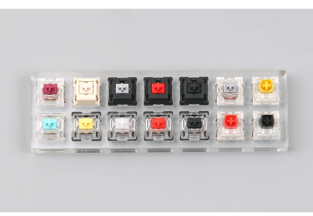 Clicky линейный тактильный переключатель тестер cherry zealio gateron коробка переключатель тестер с прозрачной клавишей