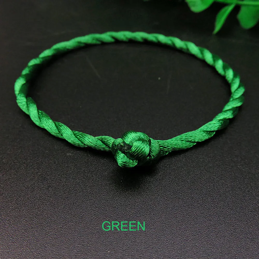 10 шт./лот женский и мужской браслет кожаный из Красной пряжи для мужчин плетеные