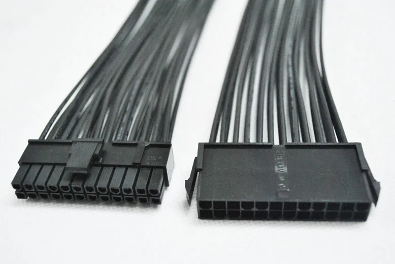ПК DIY ATX материнская плата 24Pin блок питания удлинитель кабеля свинца 18AWG провода 20