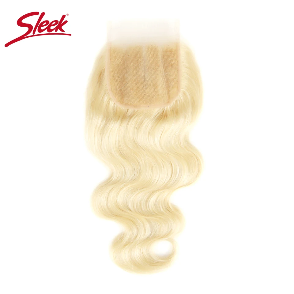 

Sleek Peruvian Body Wave Human Hair Bundles With Closure 613 Blonde Bundles With Closure 3 Bundles With Closure Free Shipping