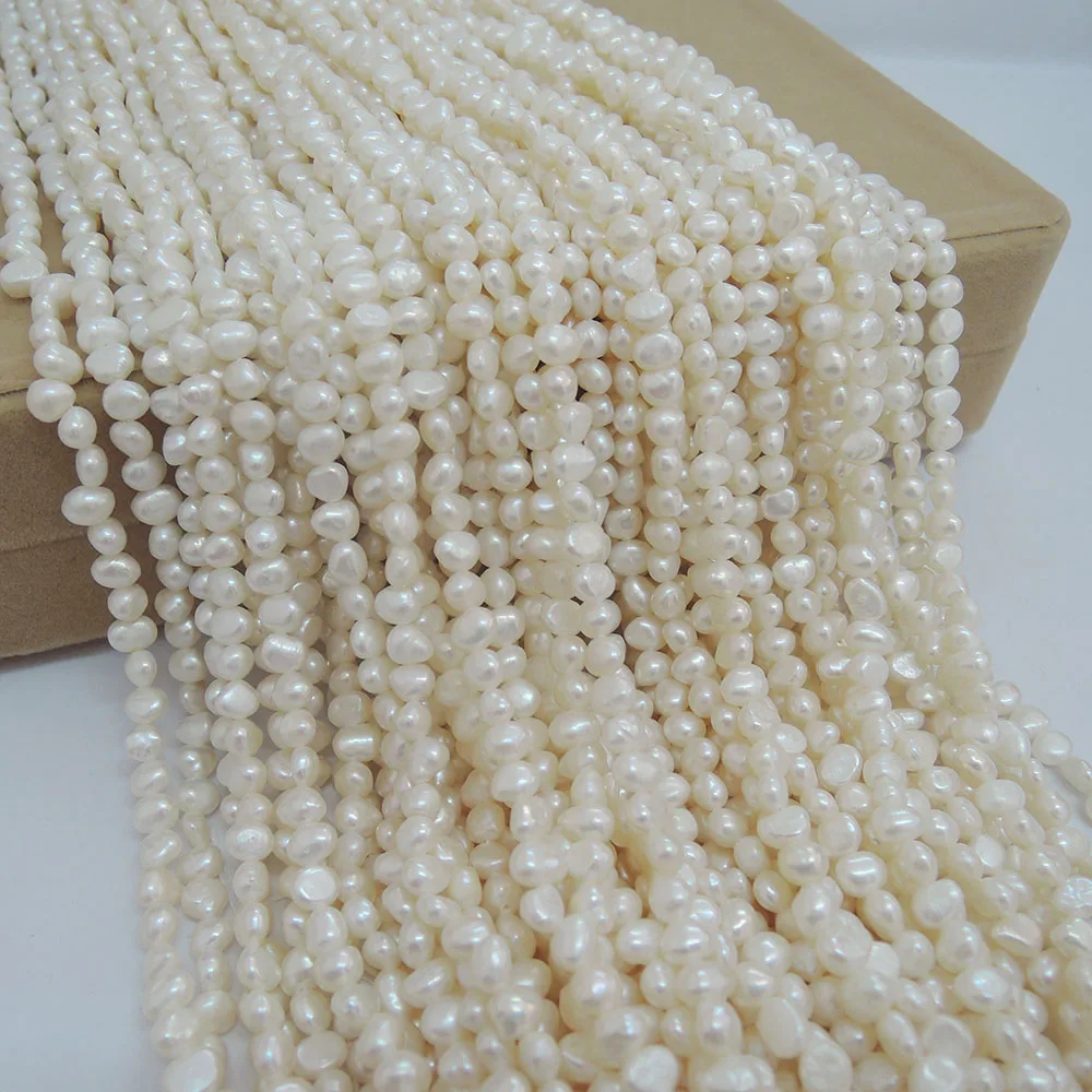 Мини пресноводные жемчужные бусины 100% натуральный пресноводный жемчужный