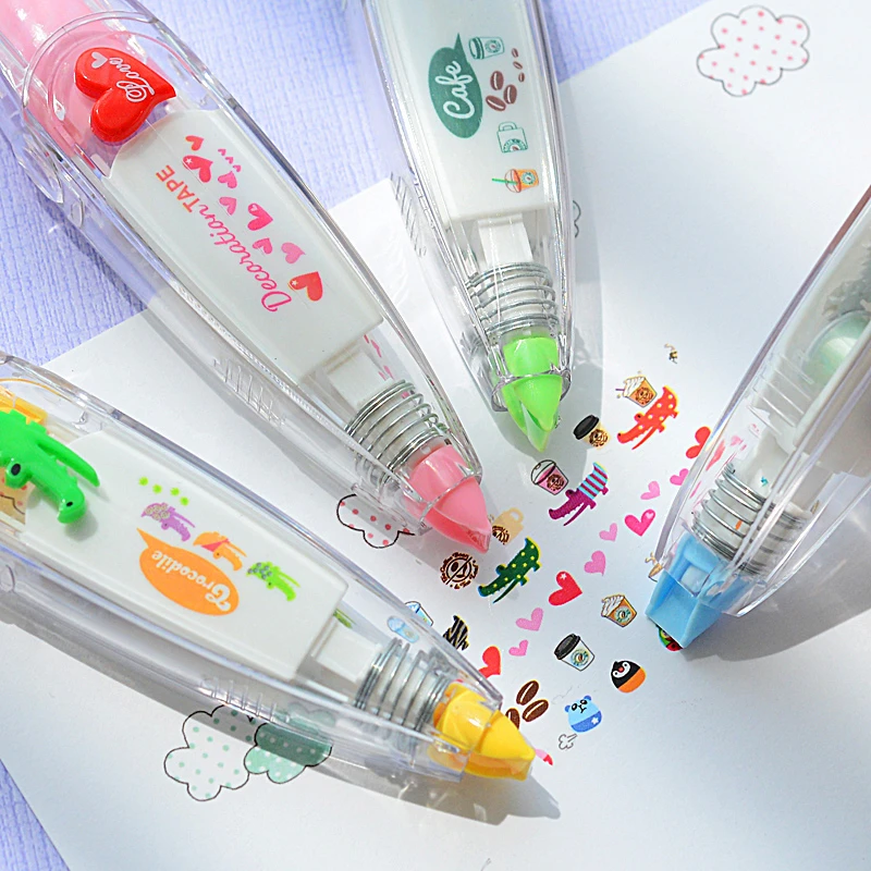 Симпатичная Корректирующая лента декоративные ленты для письма дневника