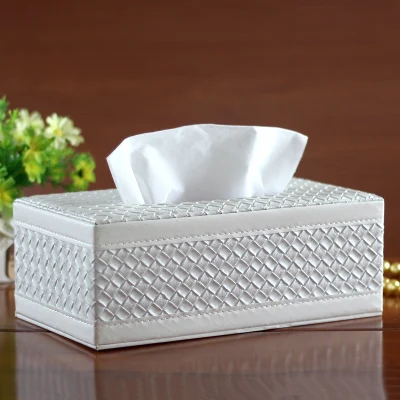 white weave L Общее качество искусственной кожи ткани накачки box для дома автомобиля отель и рестораны - Цвет: white weave L
