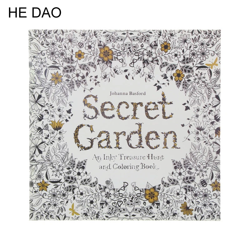 24 стр. снять стресс для детей и взрослых, рисования книга Secret Garden убить время книжка-раскраска