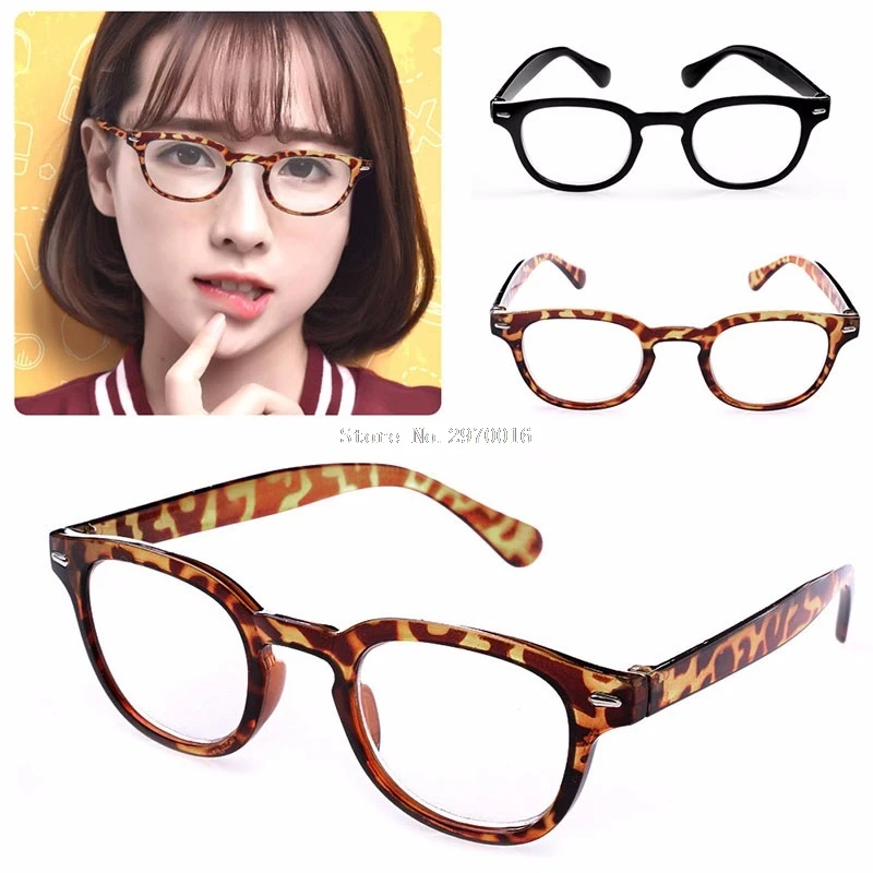 Новинка удобный ультра светильник круглая оправа очки для чтения с леопардовым