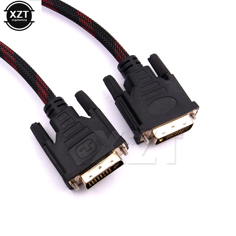 Новинка горячая Распродажа кабель DVI 1 5 м Φ 24 + pin штекер m/M позолоченный сигнал или
