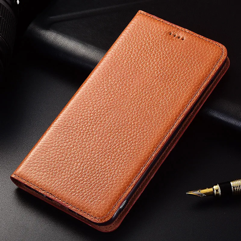 Flip Stand Litchi Genuine Leather Case For Huawei Honor 9 9i 10 10i 20i 20 20s Pro Lite Cover Mobile Phone | Мобильные телефоны и