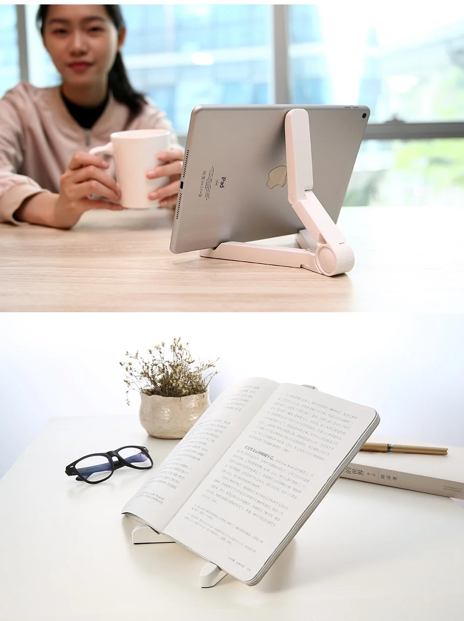 Kisscase Tablet держатель для Apple Ipad PC 360 градусов вращающийся Складная Настольная подставка для iPhone 7 6 S 6 Samsung S8 Xiaomi держатель держатель для планшета подставка под ноутбук