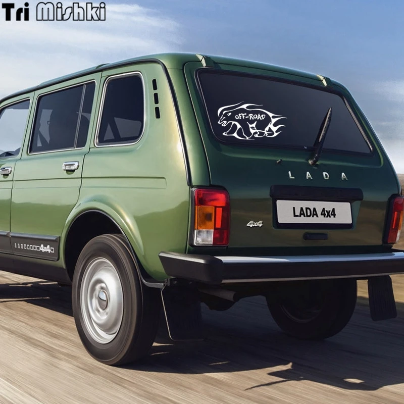 Tri Mishki HZX427 12*21.8см 4x4 off-road 4х4 оф роуд наклейки на авто автомобиль наклейка |