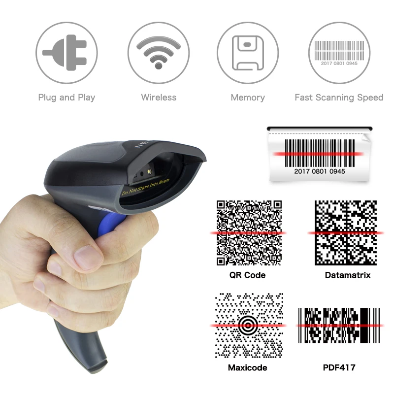 NT W8 беспроводной 2D сканер штрих кода и CCD считыватель кодов (2 4 ГГц проводной USB2.0)