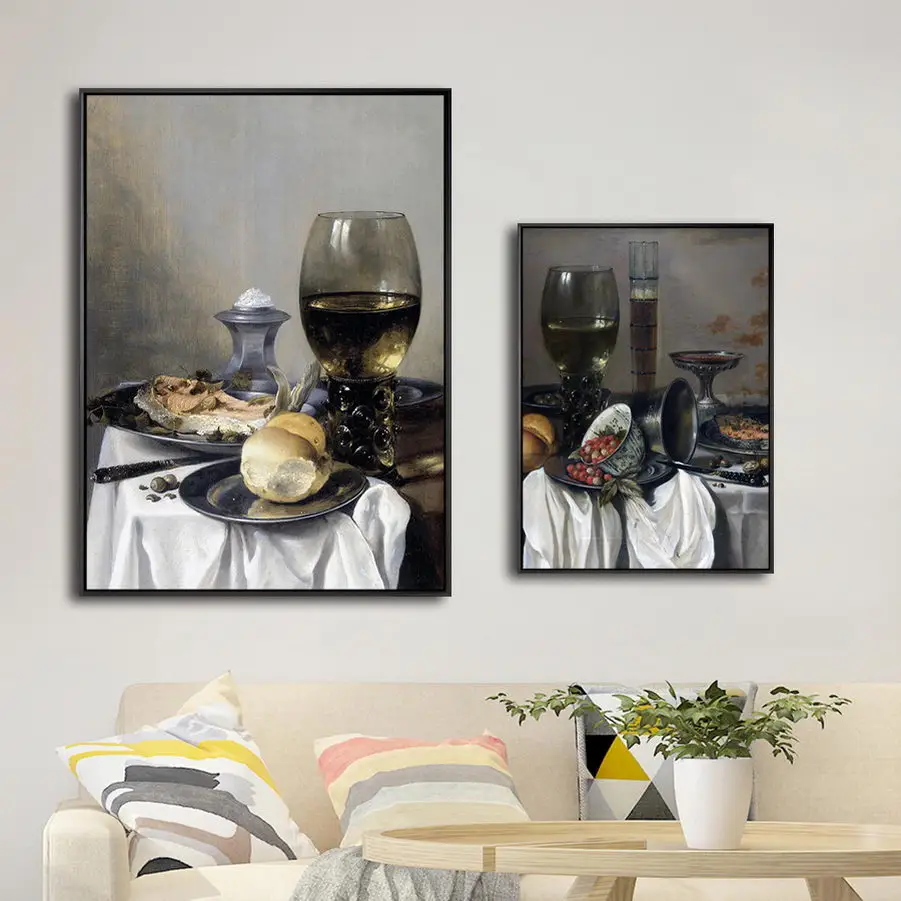

Home Decoration Print Canvas Art Wall Pictures Canvas Painting Poster Paitings Netherlandish Pieter Claesz