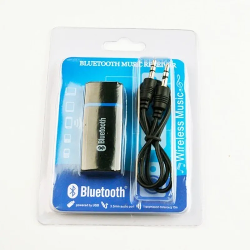 New!!Portable 3.5mm AUX Dongle USB Wireless Bluetooth Car Kit Music Audio Receiver Adapter A2DP with Cable for Speakers | Автомобили и