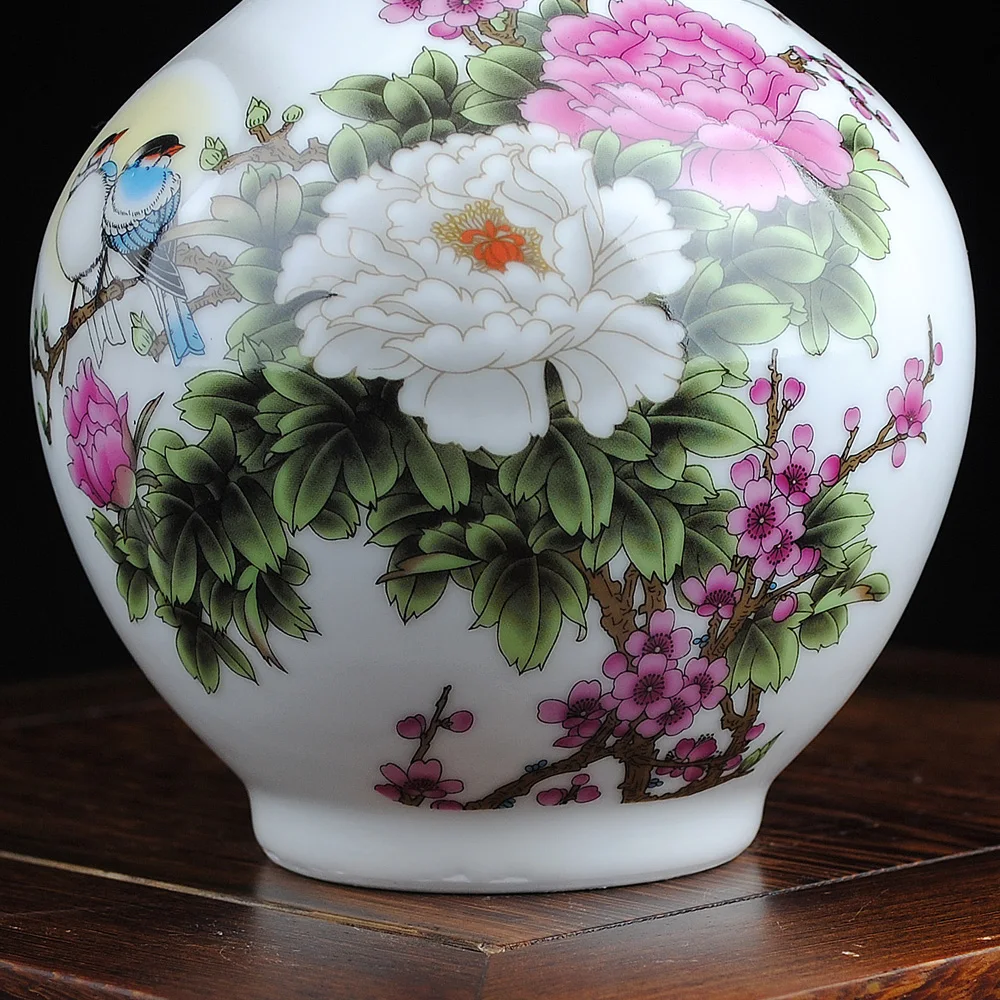 Цзиндэчжэнь традиционная керамическая ваза за пастельных тонов Цветочная