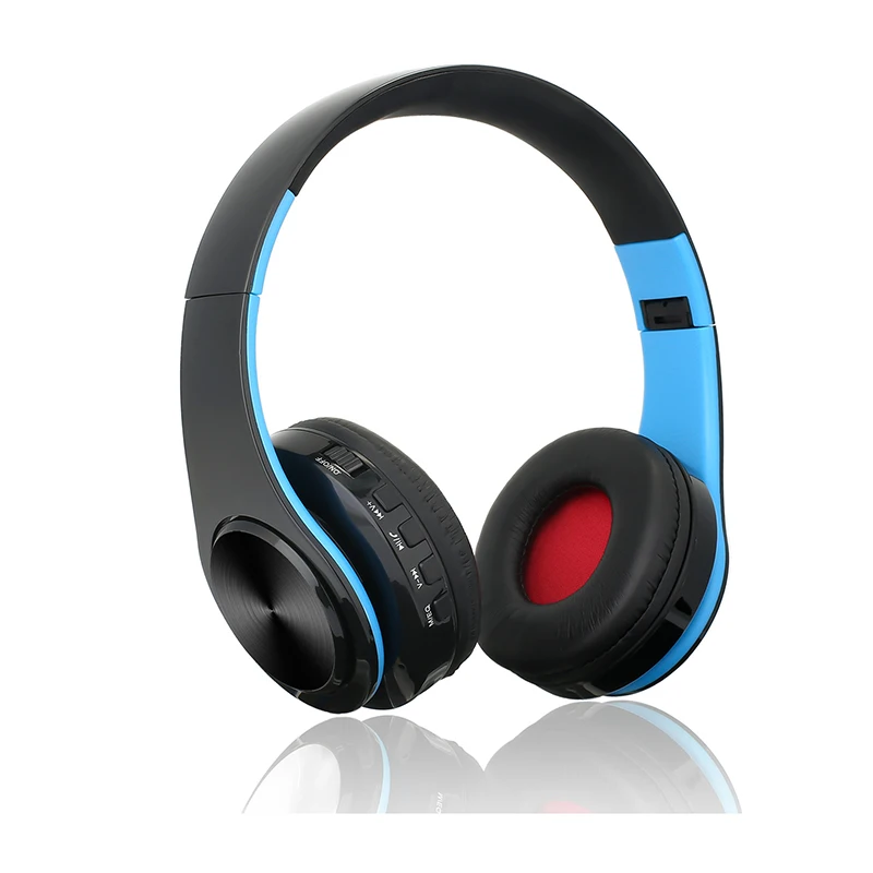 Беспроводные наушники Bluetooth гарнитура складные наушники регулируемые наушники с микрофоном для ПК мобильного телефона Mp3