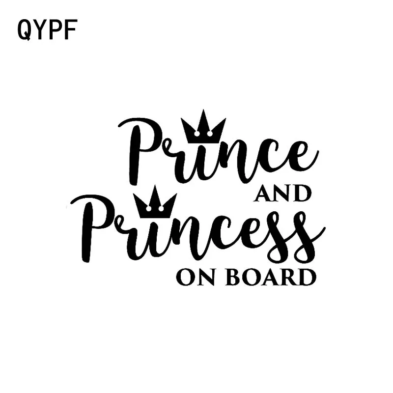 QYPF 15 см * 10 3 принц и принцесса на доске виниловая забавная наклейка автомобильная