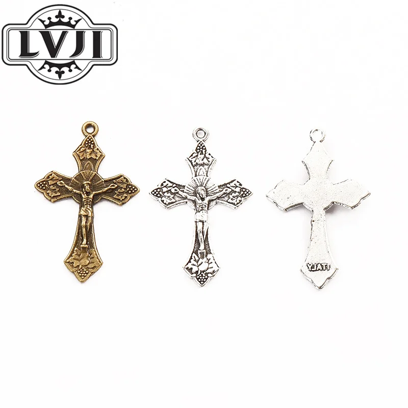 48 шт. подвески-кресты для браслетов