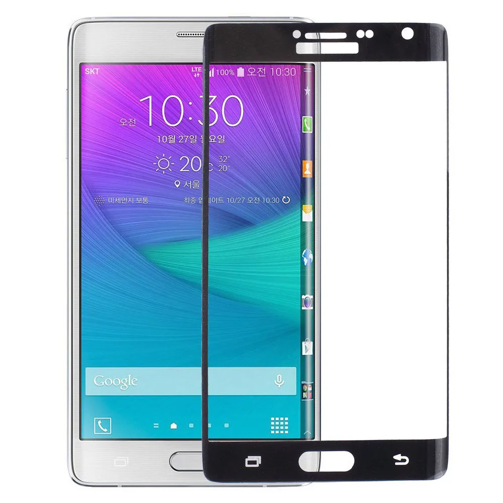 3D изогнутое закаленное стекло для Samsung Galaxy Note Edge Полное покрытие экрана