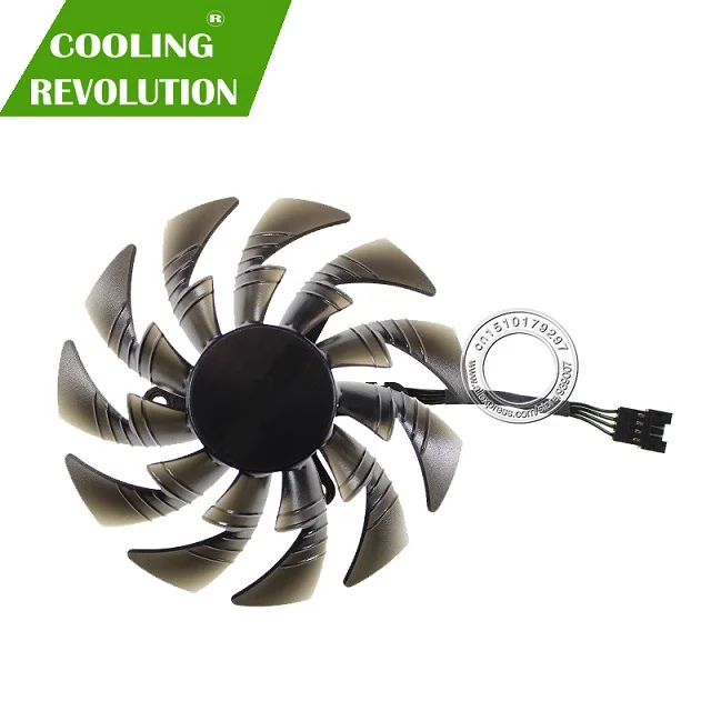Clockwise Fan 95 мм T129215BU DC 12 В 0.55A PLD10015B12H GTX1070 GTX1080 вентилятор для GIGAYTE AORUS GeForce GTX 1080 Ti Xtreme Edition вентилятор для видеокарты - Цвет лезвия: Clockwise Fan