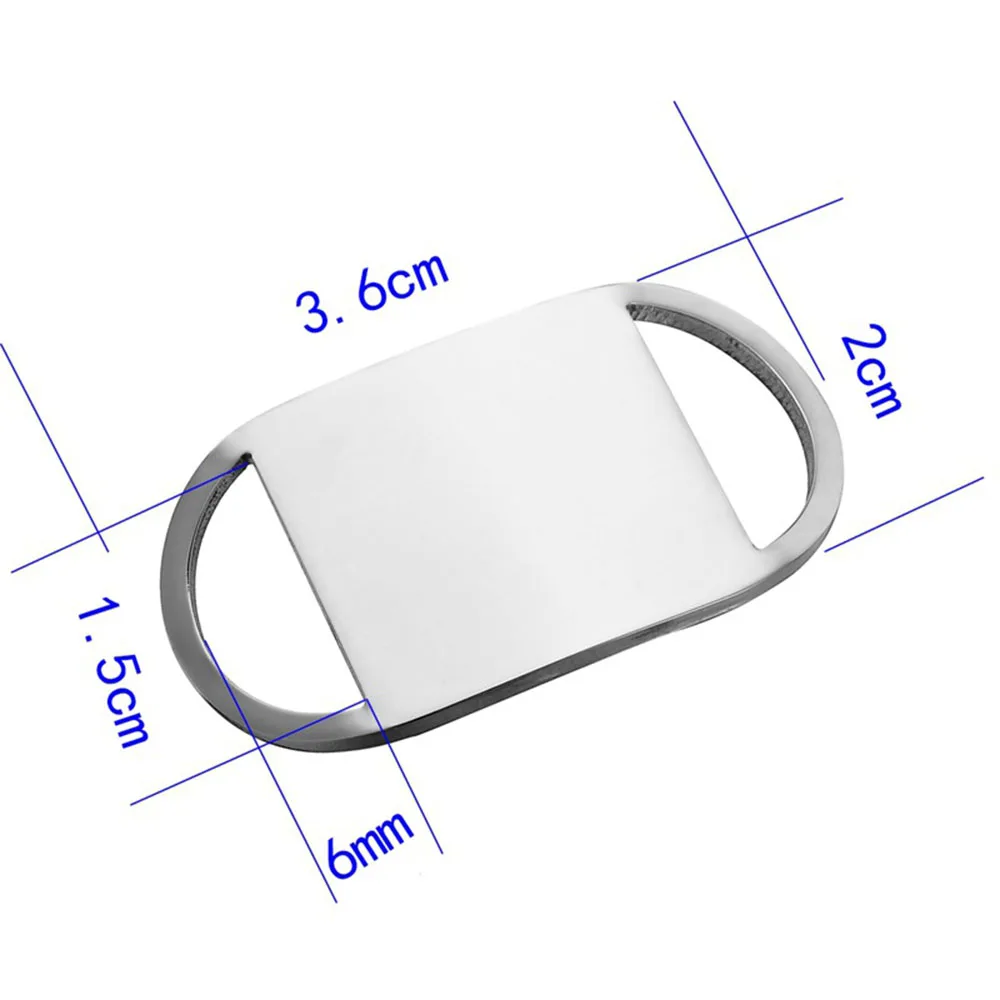 10 шт./лот бирки для собак из нержавеющей стали с гравировальным текстом бирка