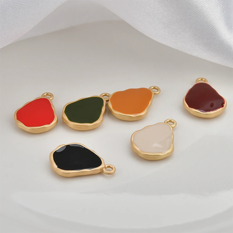 Осенне зимняя нестандартная масляная капельная Подвеска из сплава с галькой