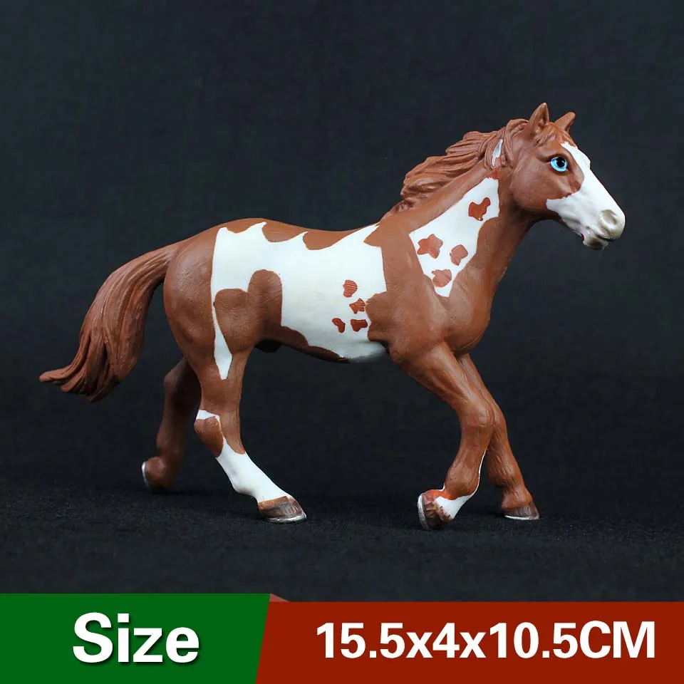 Pint Horse-2 Диких животных модель ранчо лошадь игрушка набор в фигурки детей Образование Подарки орнамент - Цвет: Pint Horse-2