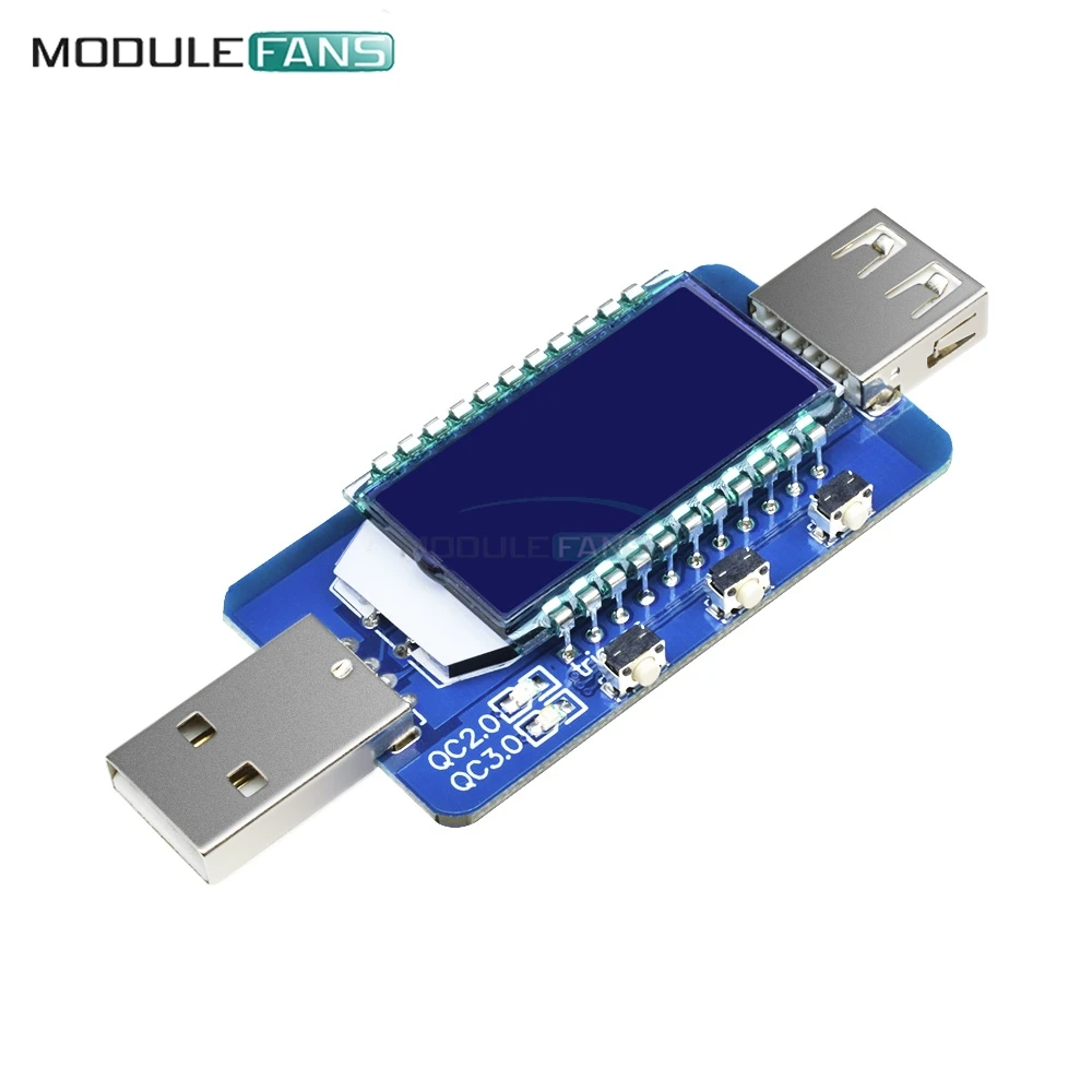 USB цифровой ЖК-дисплей Электронный скам USB детектор Вольтметр Амперметр Напряжение Вольт измеритель тока триггер быстрое зарядное устройство