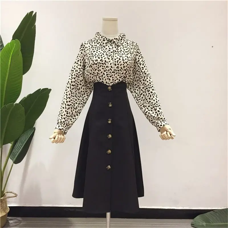 Женская винтажная Юбка миди однотонная облегающая трапециевидная юбка с высокой