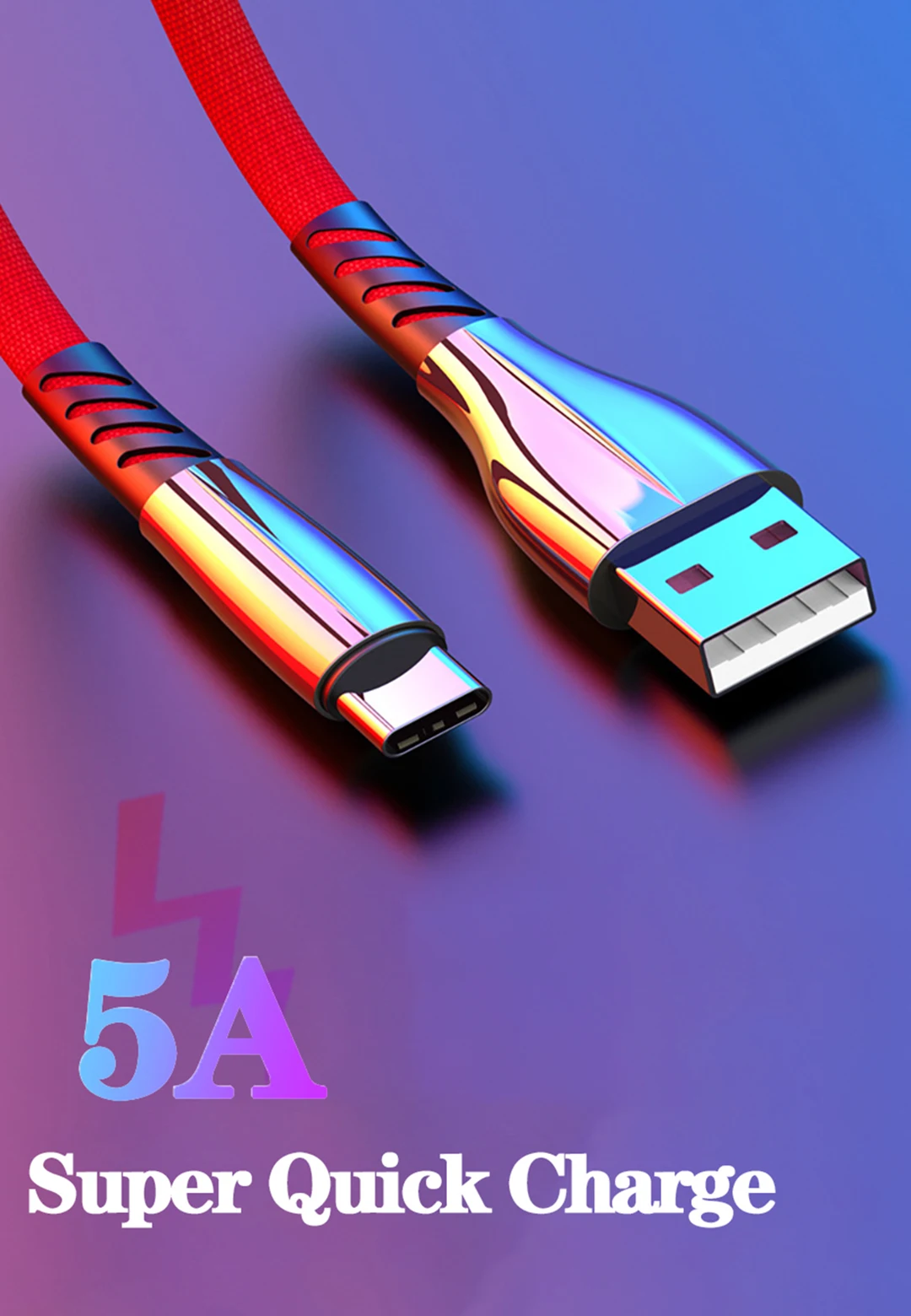 5А USB кабель для быстрой зарядки для iPhone 8 7 type C Micro USB для huawei Xiaomi Android мобильный телефон Supercharge USBC кабель для передачи данных