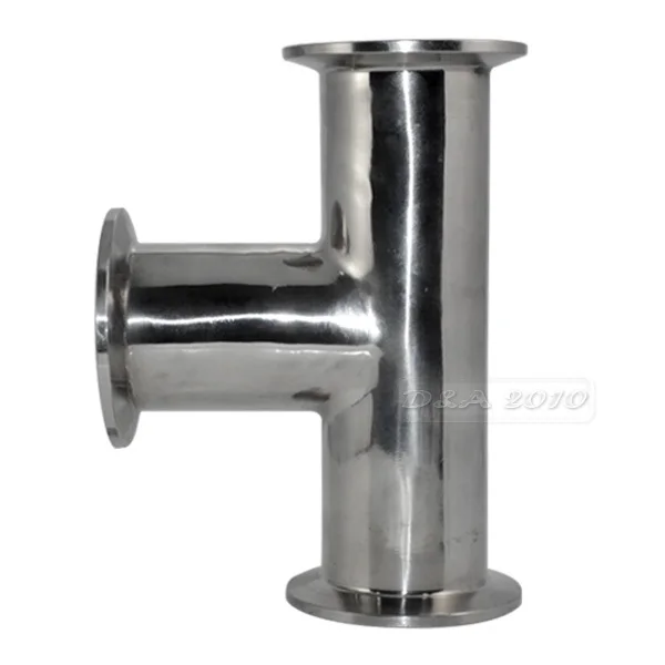 MEGAIRON 1,7" 1-3/4" OD 45 мм нержавеющая сталь SS316 санитарный 3 способ тройник наконечник OD 64 мм подходит " тройной зажим
