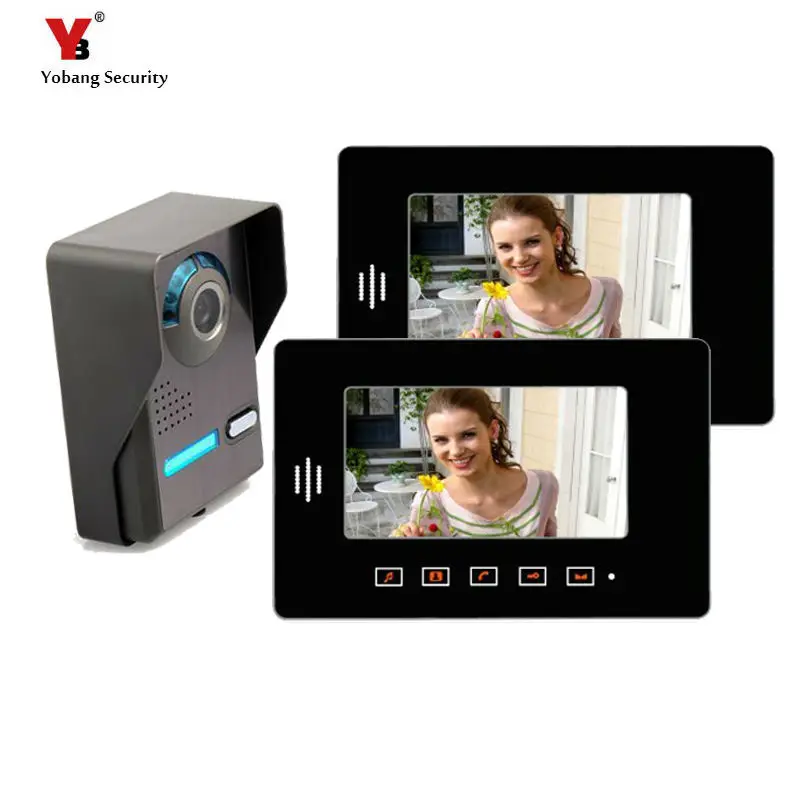 

Yobang Security 7" video door phone IR Night Vision Camera for Apartment/Villa/Home outdoor camera for video intercom