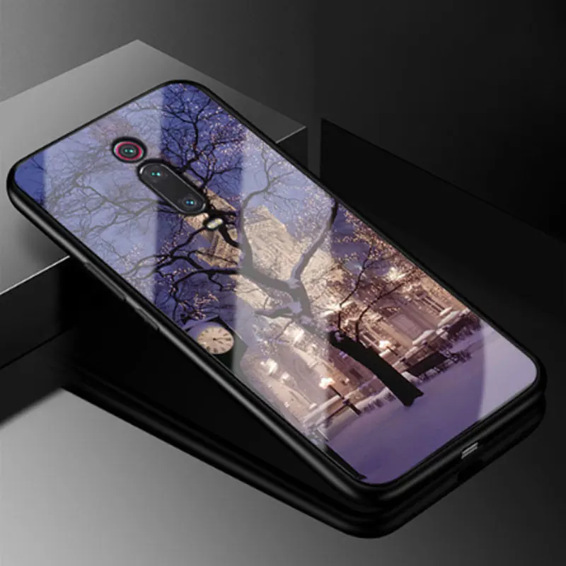 Чехол для Xiaomi mi 9 T Pro, жесткий чехол из закаленного стекла для Xiaomi mi 9 T, мягкий бампер из ТПУ для mi 9 T 9 T Pro mi 9TPro Coque - Цвет: 2