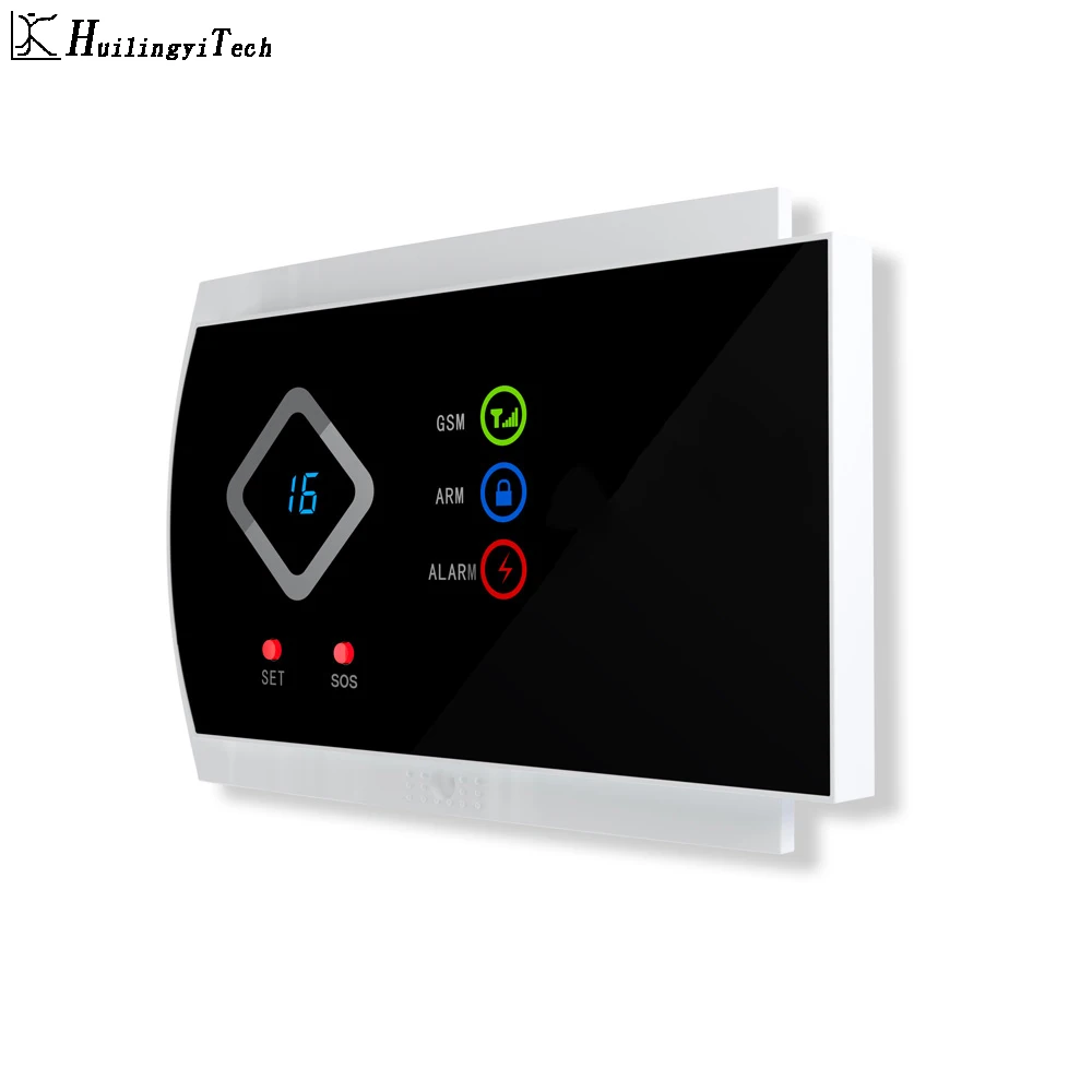 HuilingyiTech Бесплатная доставка беспроводная домашняя Безопасность GSM сигнализация