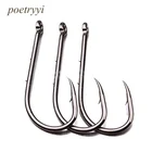 10 шт., рыболовные крючки из высокоуглеродистой стали, 1 #-60 #