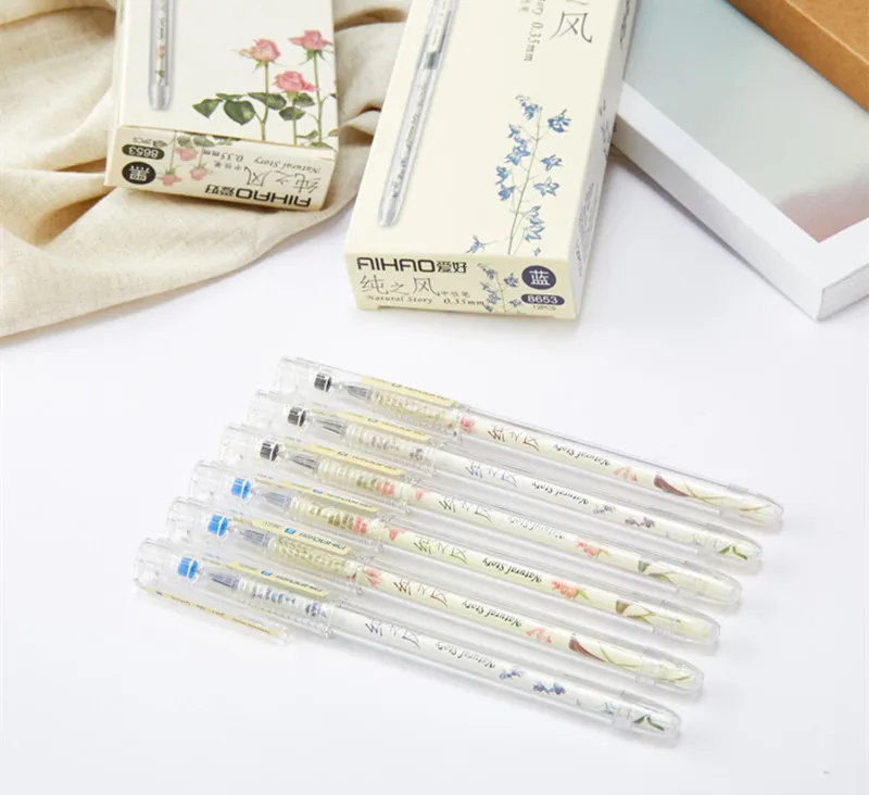 AIHAO хобби нейтральные корейские креативные милые студенческие черные Углеродные фломастеры ручка опт канцелярские принадлежности