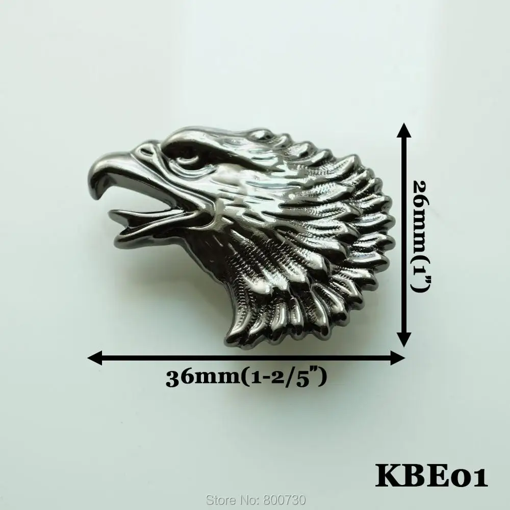 (KBE01) 10 шт. Western Concho Freedom Eagle Head Left Gunmetal Leathercraft | Дом и сад
