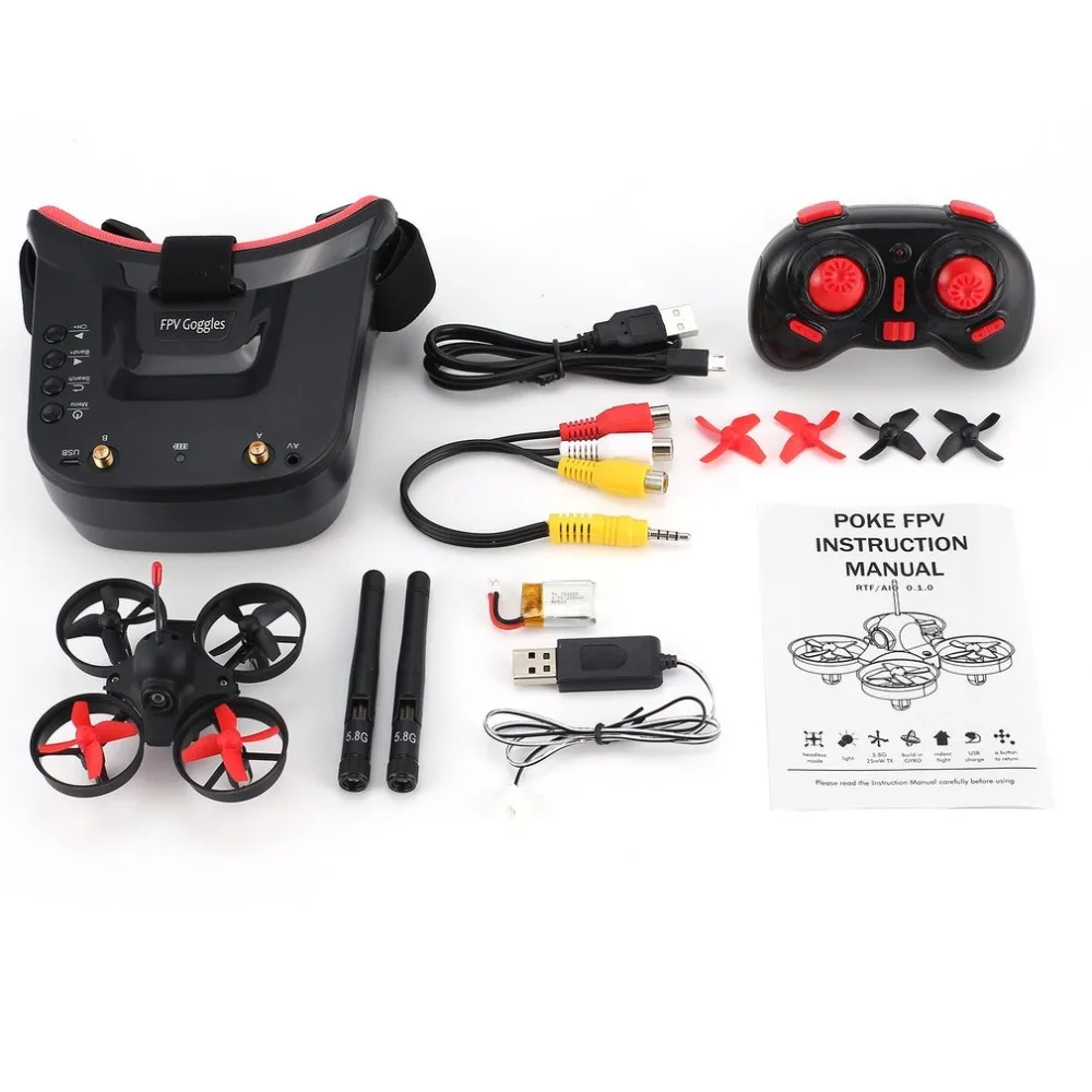 OCDAY 5 8G 40CH FPV камера Мини RC гоночный Дрон Квадрокоптер самолет с 3in гарнитура