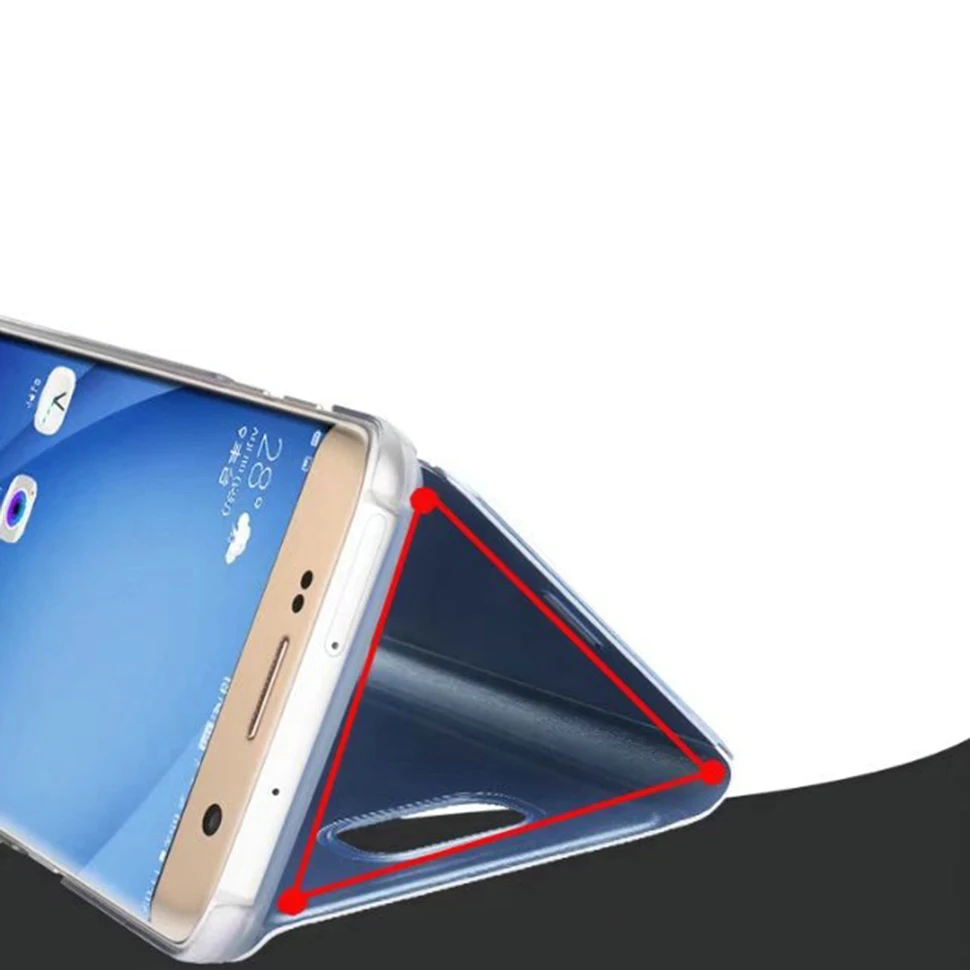Зеркальный чехол для Samsung Galaxy J7 Max прозрачные чехлы-книжки с подставкой ZGAR |