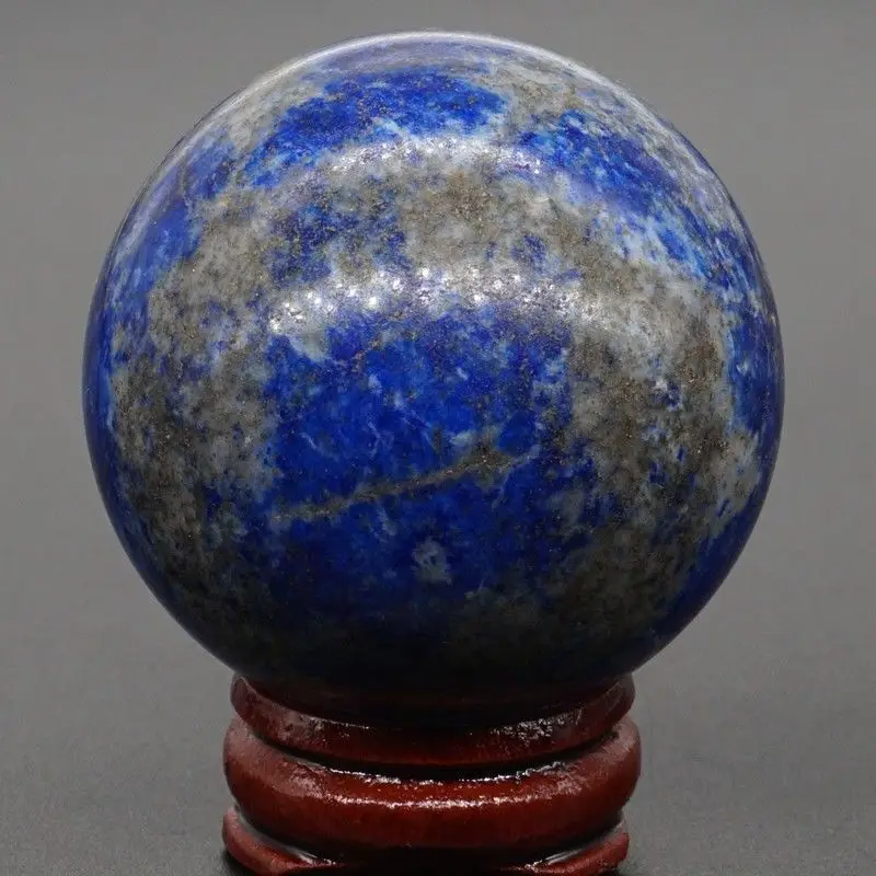 47MM (172g) Natural Lapis Lazui Crystal Sphere Gemstone Reiki Healing Ball #403 | Дом и сад