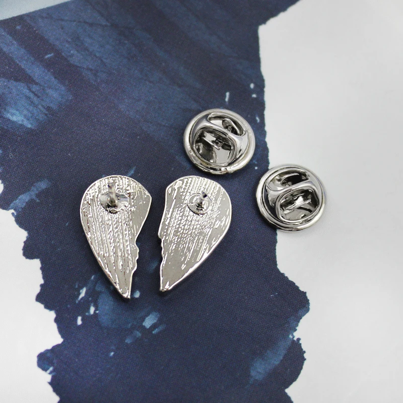 Мужской и женский рюкзак с эмалью синий розовый эмалью|brooch pin set|heart broochbrooch pins |