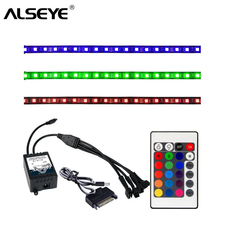 ALSEYE пульт RGB Светодиодные ленты 4 Каналы чехол для ноутбука контроллер