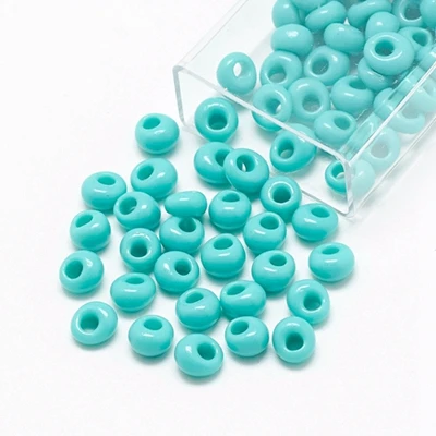 Turquoise 10g 3,8/5/6 мм TOHO японская бахрома маленький, подходят для изготовления ювелирных изделий, сделай сам, свободные бусины непрозрачные Стекло круглое отверстие Rocailles - Цвет: Turquoise