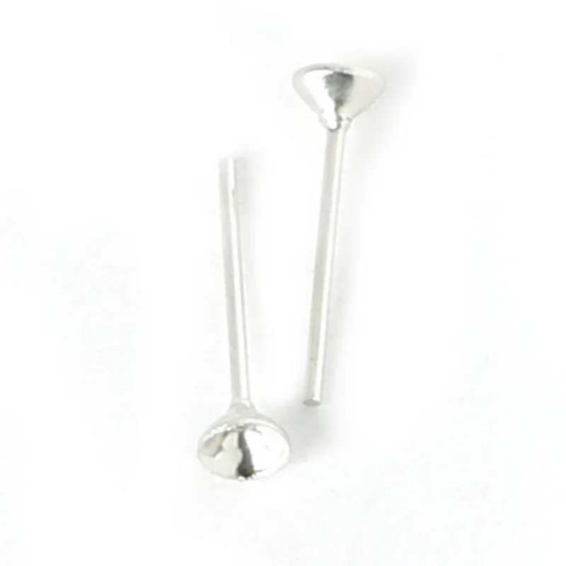 1200 шт./лот 4*14 мм серьги-гвоздики железные с плоским основанием серьги фурнитура |