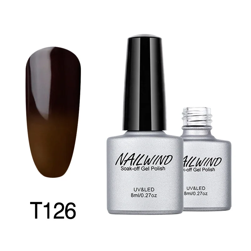 NAILWIND Гель-лак для ногтей, меняющий температуру, 8 мл, замачиваемый Гель-лак для ногтей, Полупостоянный Гель-лак, УФ светодиодный лак для ногтей - Цвет: T126