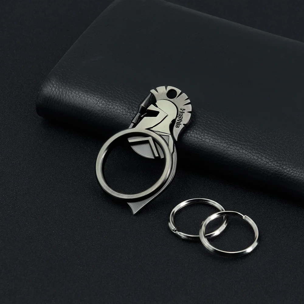 Hephis hero High End Car Key chain Sparta warrior God OF War Keychains Bottle Opener Unpacker Holder Ring For Men Gift K11 | Украшения и