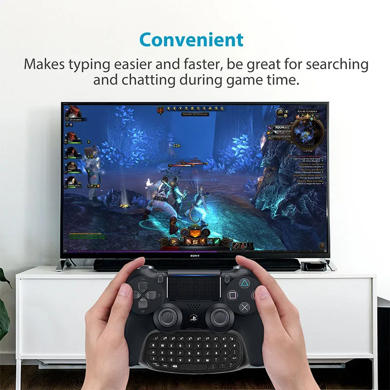 Джойстик PS4 аксессуары для беспроводная Chatpad Play Station 4 сообщения клавиатура SONY