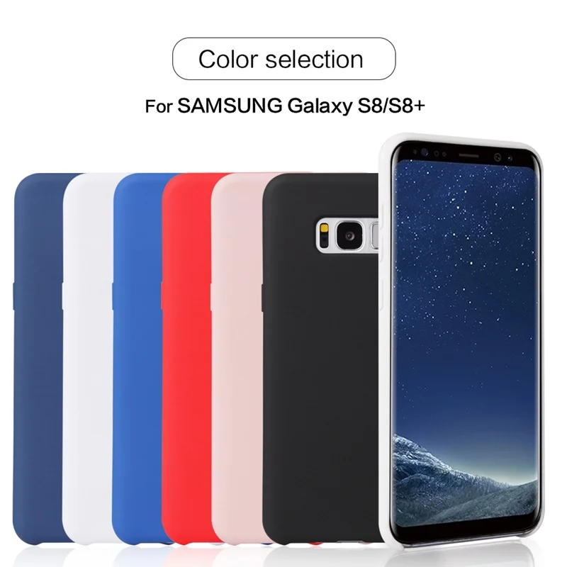 Чехол для Samsung Galaxy S8 чехол plus Оригинальный жидкий резиновый силиконовый с бантом
