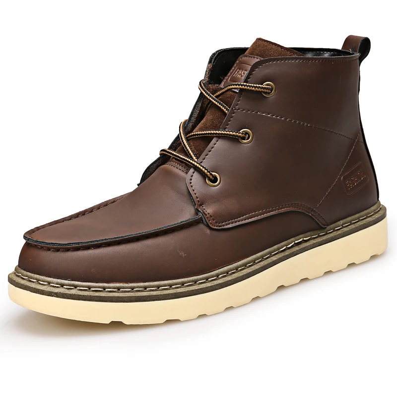 Мужские модные ботинки BEAND SERENE рабочие и защитные повседневные кожаные ботильоны